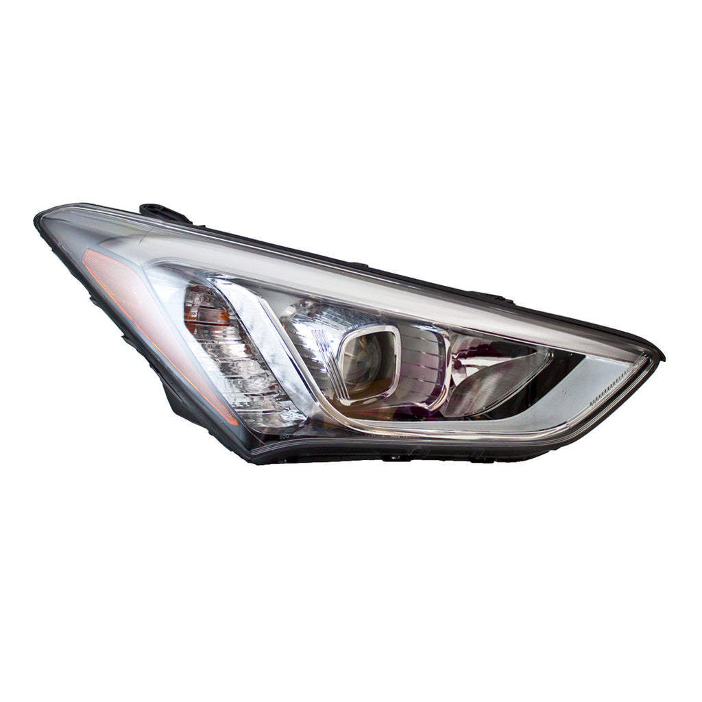 CAPA Certified Passenger Side Hid Headlight Assembly For Hyundai Santa Fe Sport 2013-2016(HY2503179C)