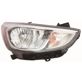 Head Lamp Passenger Side Halogen Without Led Hq For Hyundai Accent Hatchback 2015-2017(HY2503192)