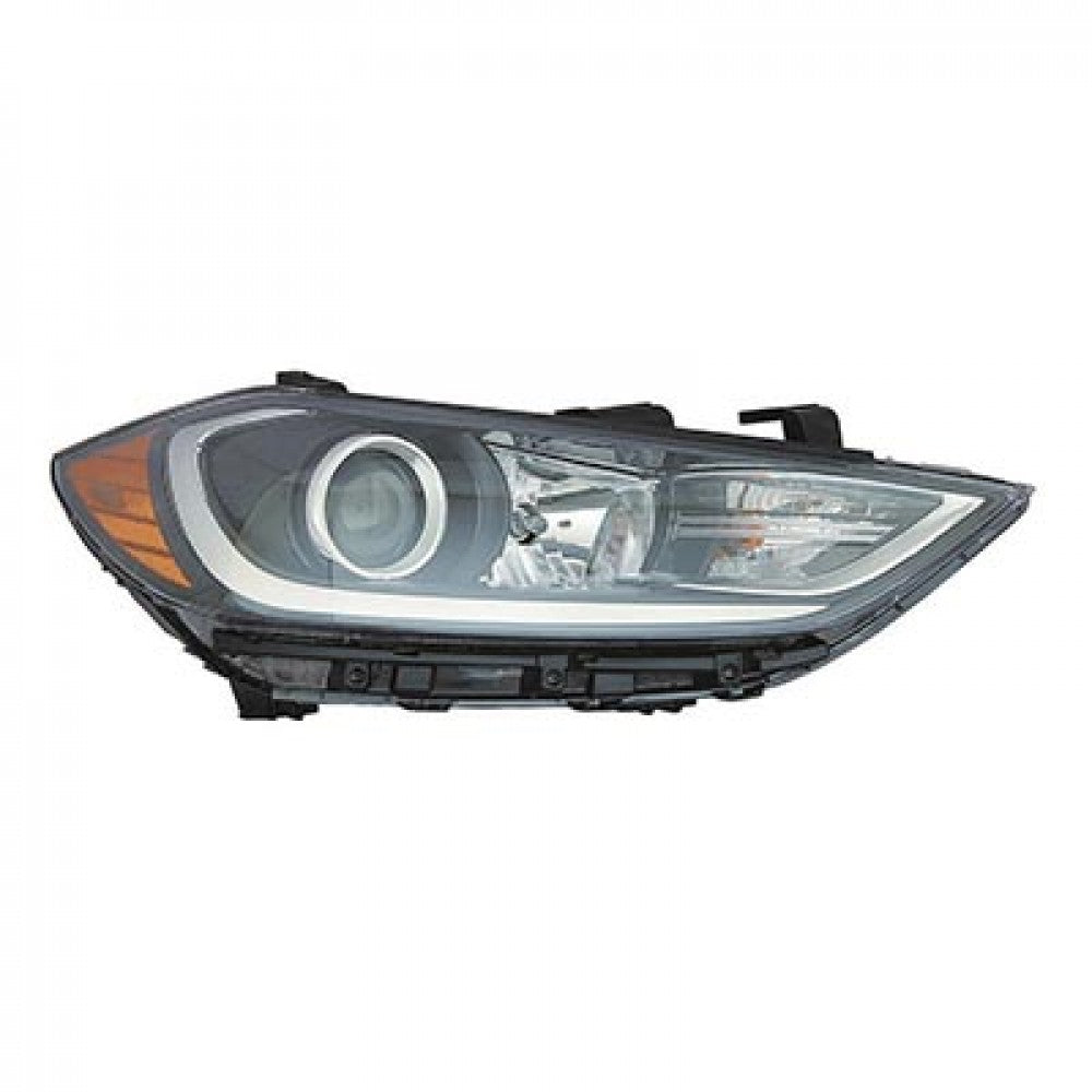 Head Lamp Passenger Side Halogen Without Drl Se Model Korea Built Hq For Hyundai Elantra Sedan&nbsp; - &nbsp;2011-2023 2017-2018(HY2503203)
